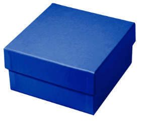 Cryobox karton 136x136x75 mm - blauw