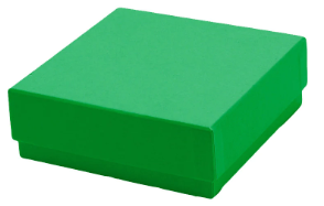 Cryobox karton 133x133x25 mm - groen