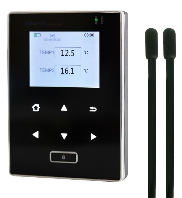 Elitech RCW-600 TE WiFi temperatuurlogger met dubbele externe sensor