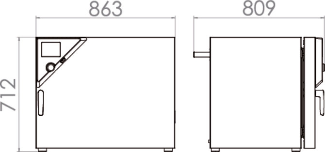 Binder KT 115 - Afmetingen
