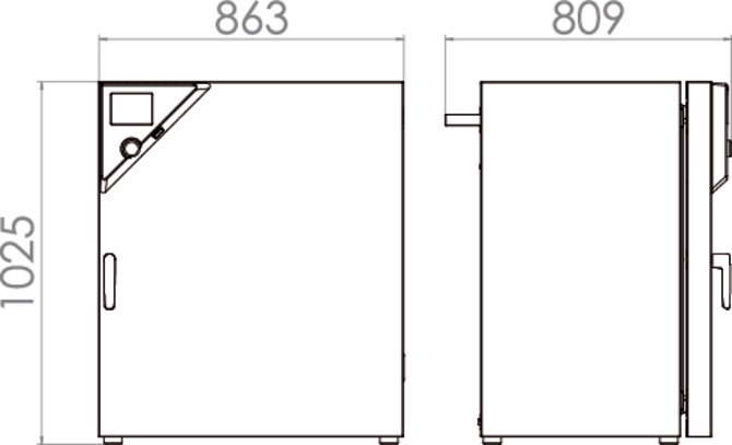 Binder KT 170 - Afmetingen