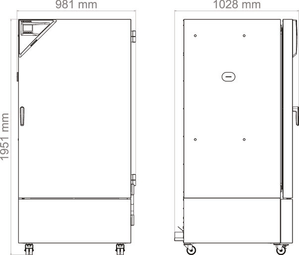Binder KB 470 - Afmetingen
