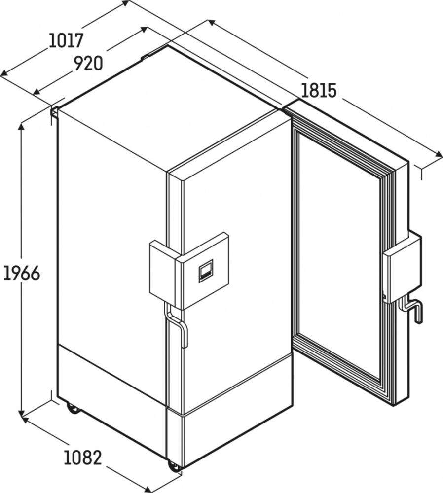 Liebherr SUFsg 5001 - Afmetingen