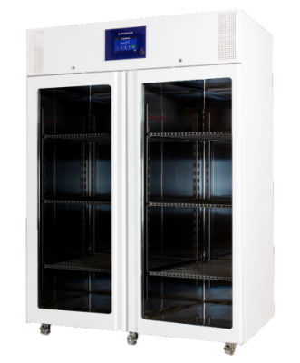 B Science BMR1398G Premium Line dubbeldeurs laboratorium koelkast met glasdeuren