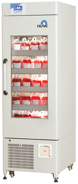 Nuve KN 294 bloedkoelkast met glasdeur