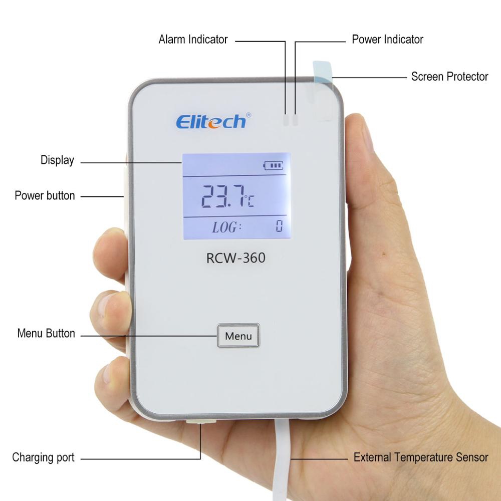 Elitech RCW-360 TE WiFi temperatuur datalogger met externe sensor