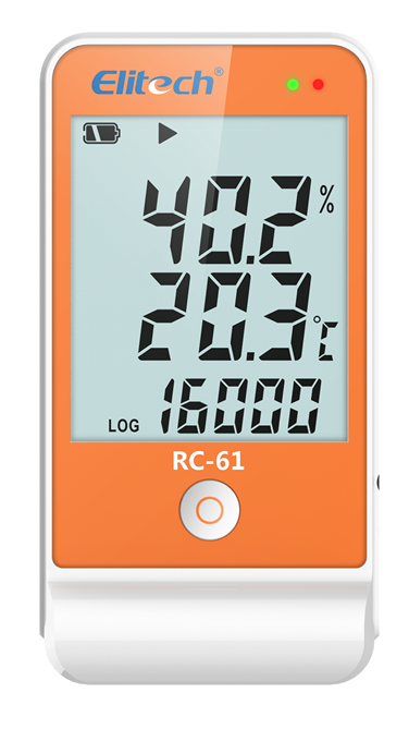 Elitech RC-61 temperatuur en RH datalogger