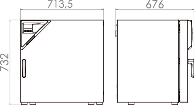 Binder BD 115 - Afmetingen
