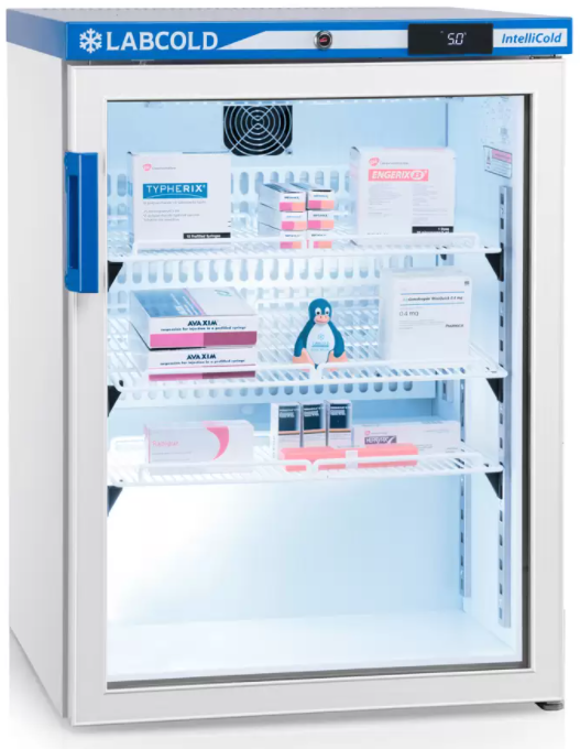 Labcold RLDG0519 tafelmodel medicijnkoelkast met glasdeur