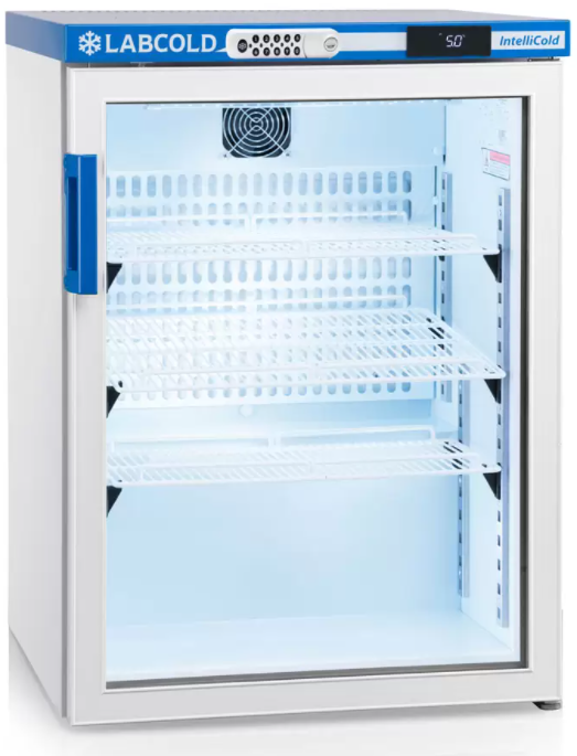 Labcold RLDG0519 tafelmodel medicijnkoelkast met glasdeur en codeslot