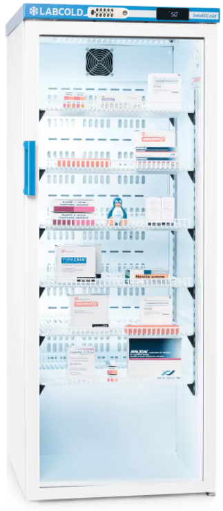 Labcold RLDG1019 medicijnkoelkast met glasdeur en codeslot