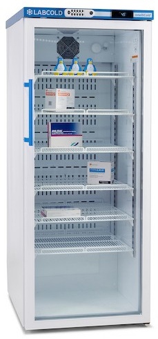 Labcold RLDG1024 medicijnkoelkast met glasdeur en codeslot