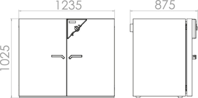 Binder BD 400 - Afmetingen