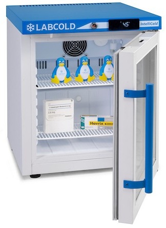 Labcold RLDG0124 countertop medicijnkoelkast met glasdeur