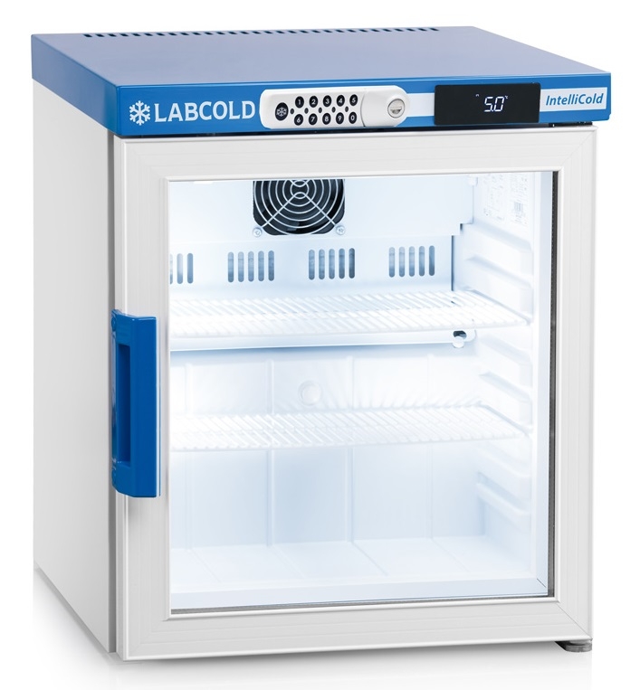 Labcold RLDG0119 countertop medicijnkoelkast met glasdeur en codeslot