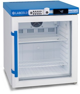 Labcold RLDG0124 countertop medicijnkoelkast met glasdeur en codeslot