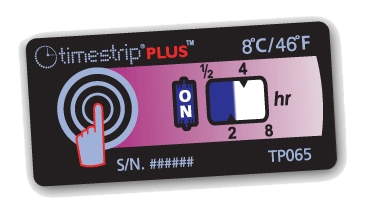 TimestripPlus zelfklevende temperatuurstrips