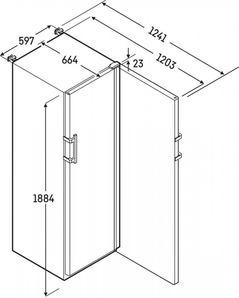 Liebherr HMFvh 4001 - Afmetingen