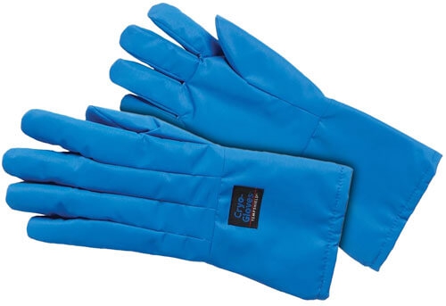 Tempshield cryohandschoenen middenarm uitvoering - blauw