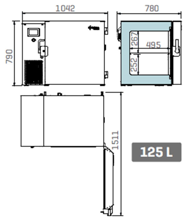 Infrico medcare ULT11086 - Afmetingen