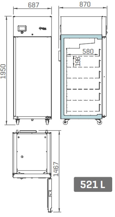 Infrico medcare BBMD65S bloedkoelkast