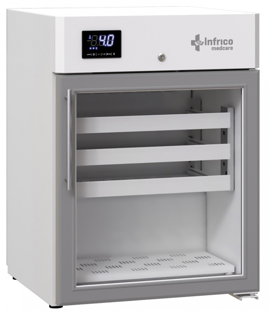 Infrico medcare LER16G tafelmodel laboratorium koelkast met glasdeur