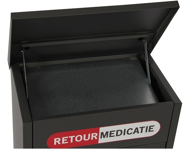 Kantelklep wandmodel retourmedicatiebox