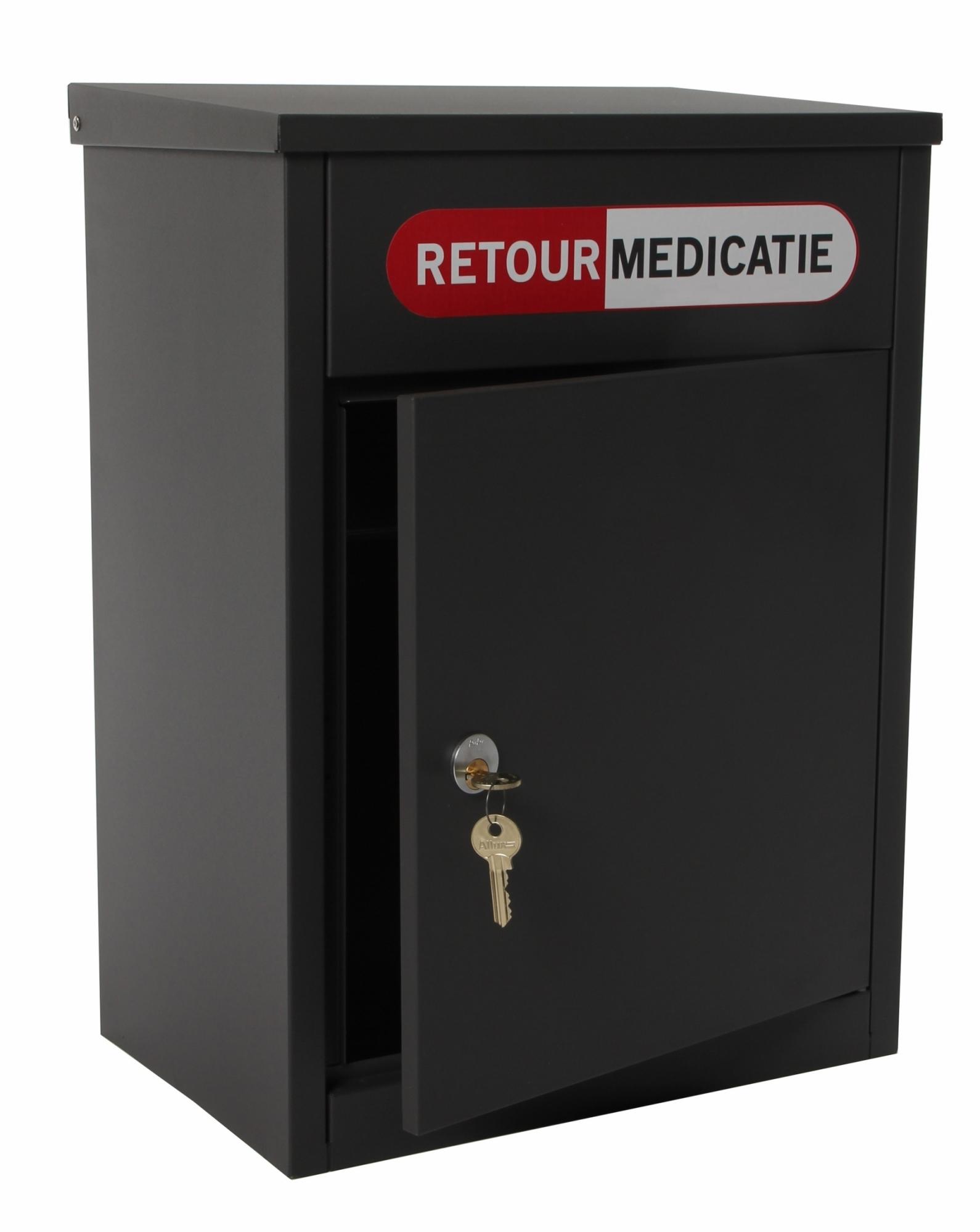 Wandmodel retourmedicatiebox