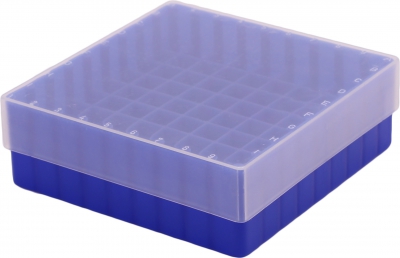 Cryobox polypropyleen 133x133x52 mm - met vakverdeling