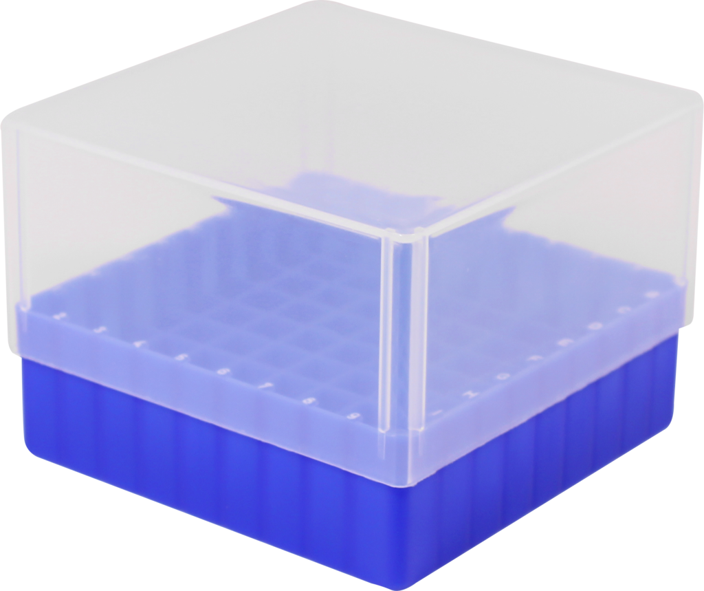 Cryobox polypropyleen 133x133x102 mm - met vakverdeling