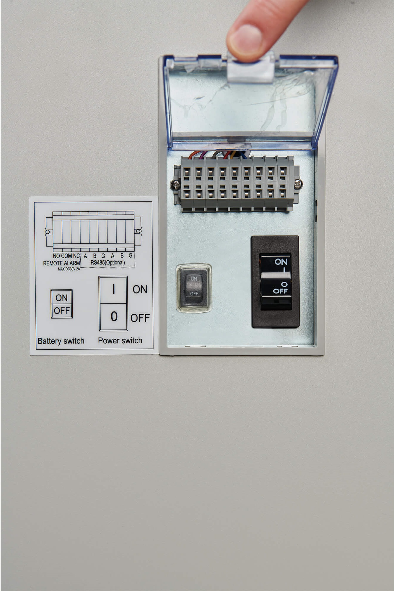 NuAire Blizzard NU-99829VFT - Aan-/uit schakelaars