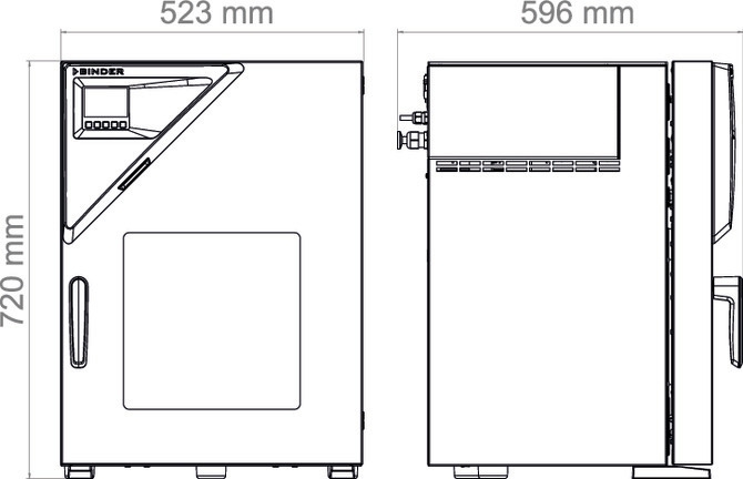 Binder VD 23 - Afmetingen
