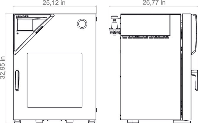 Binder VDL 56 - Afmetingen