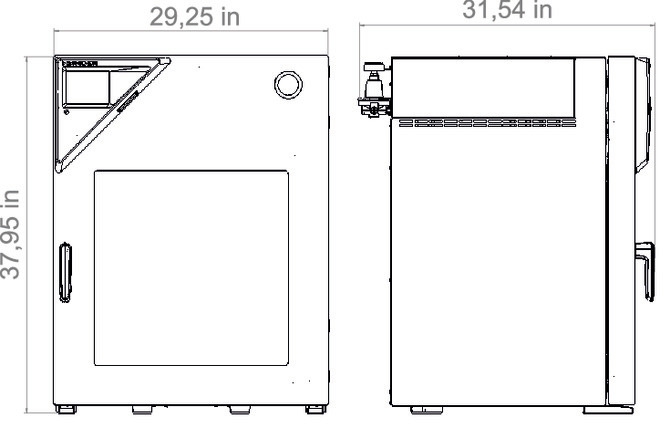 Binder VDL 115 - Afmetingen