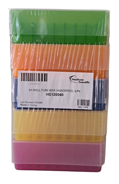 81-well microtube cryobox - 20 stuks