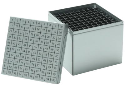 Cryobox aluminium 133x133x100 mm