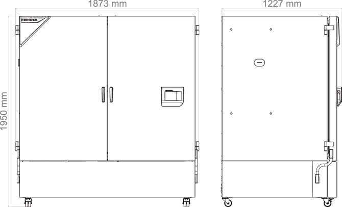 Binder KBF PRO 1600 - Afmetingen