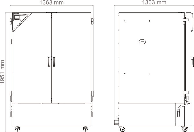 Binder KB 1060 - Afmetingen