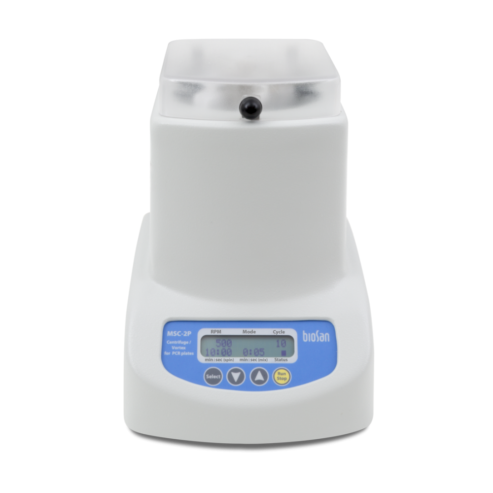Biosan MSC-2P mini centrifuge Vortex voor PCR platen