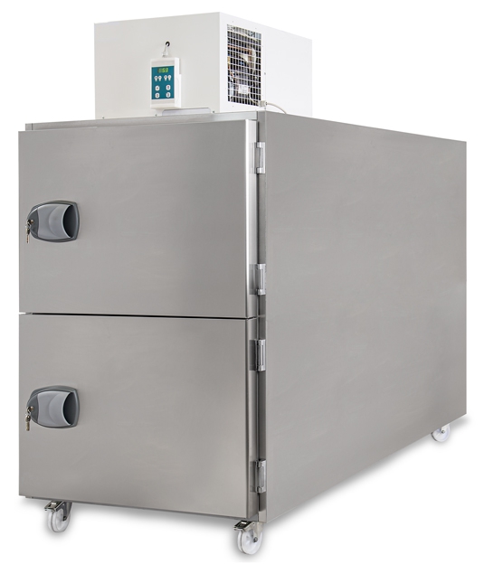 Fiocchetti MOR0002 TN mortuarium koeling met 2 deuren en 2 body trays