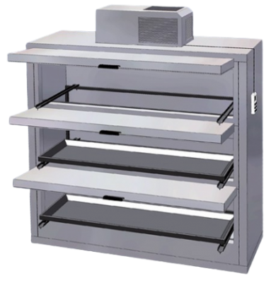Fiocchetti MCL0003 mortuarium koeling met 3 kleppen en 3 body trays