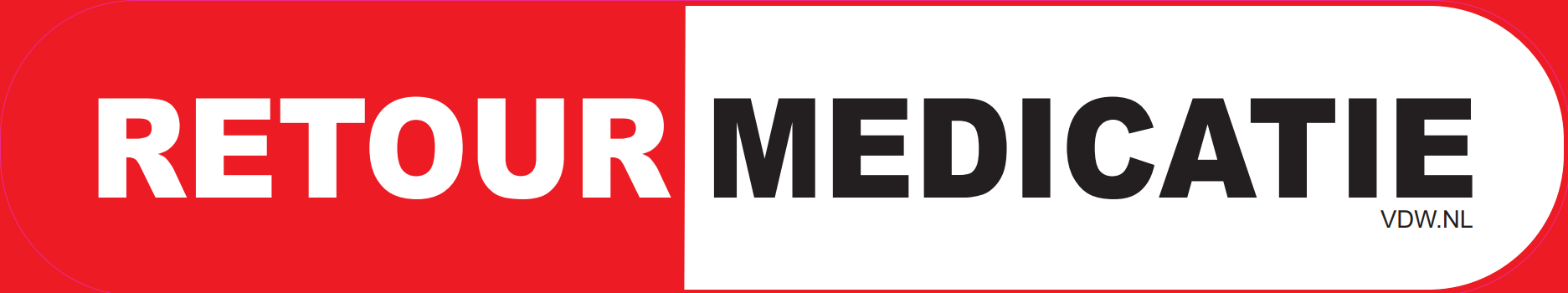 Retourmedicatie sticker