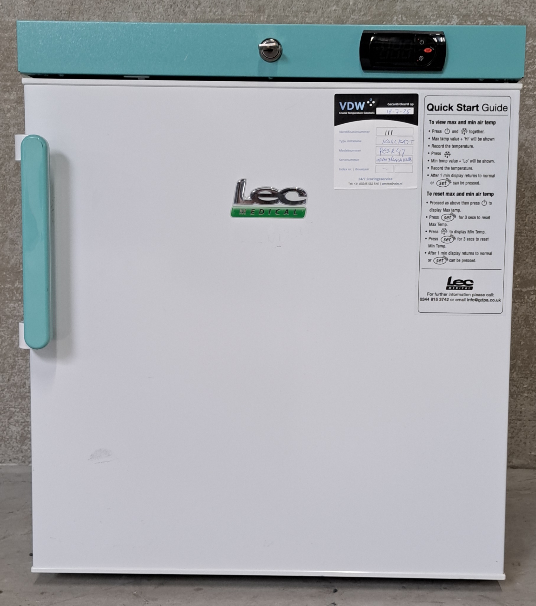 Occasion Lec PESR47DC countertop medicijnkoelkast