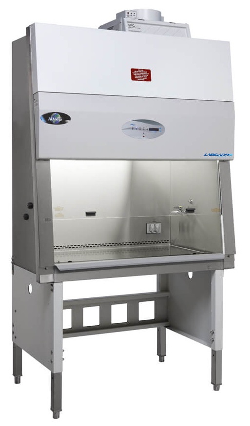 NuAire LabGard NU-543-600E - Met optionele onderstel en aansluiten voor afzuigsysteem