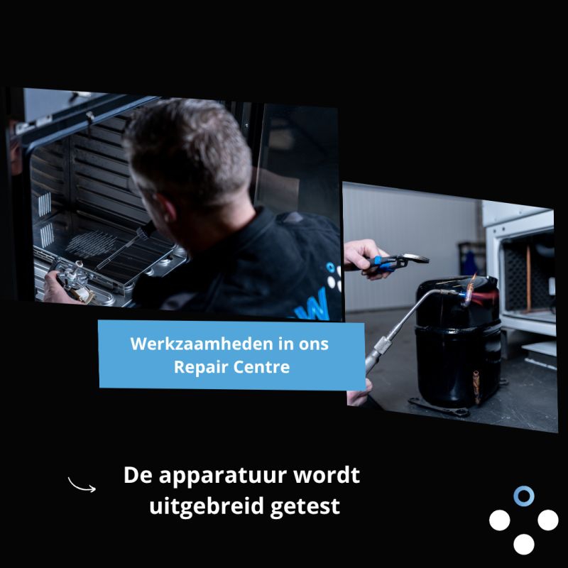 Engineer voert reparatie uit