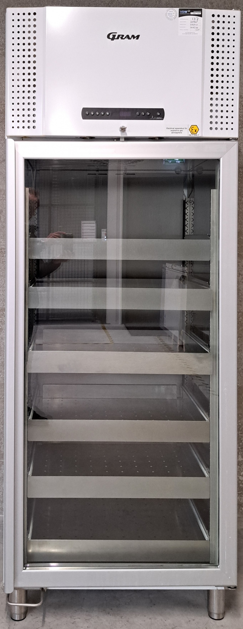 Occasion Gram BioPlus ER660W laboratorium koelkast met glasdeur