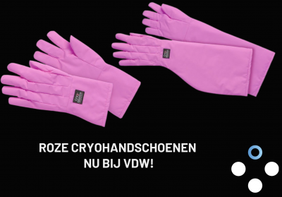 Roze cryohandschoenen