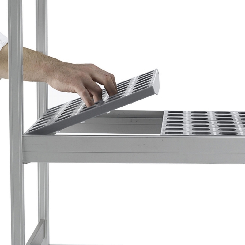 Stelling t.b.v. Tefcold CRNF-serie vriescel - Uitneembare plateaus