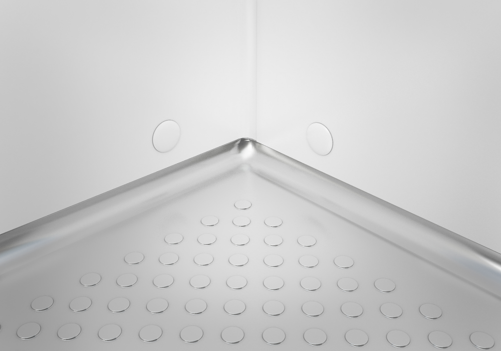 Viessmann TectoCell Standard Plus koel-/vriescel - Afgeronde roestvrijstalen anti-slip vloer