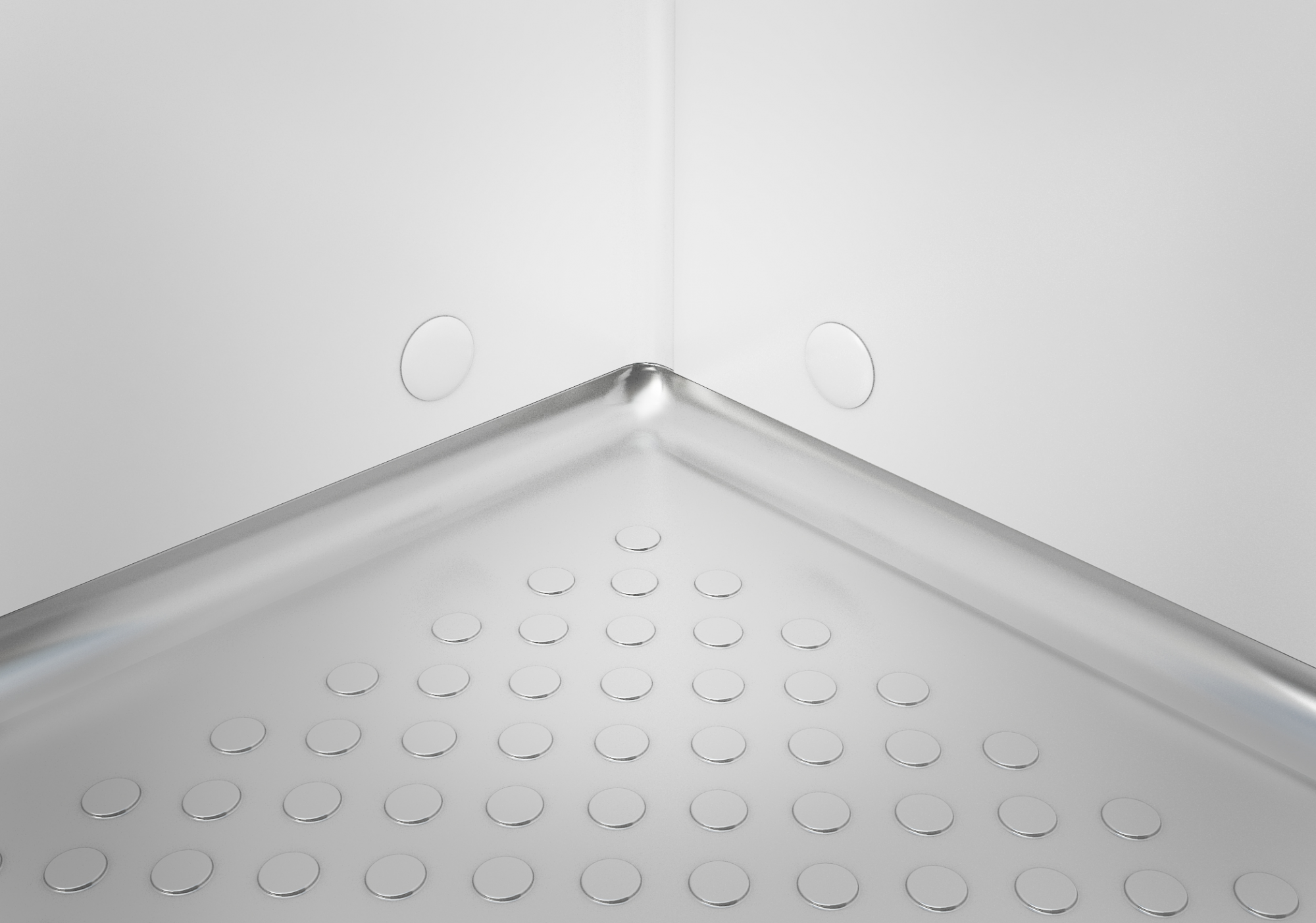 Viessmann TectoCell Standard Plus koel-/vriescel - Afgeronde roestvrijstalen anti-slip vloer